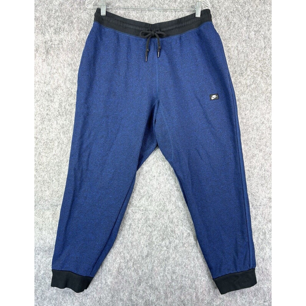 Nike Joggers French Terry Shoe Box Sweatpants XL Men's Blue Tapered 678558-480
